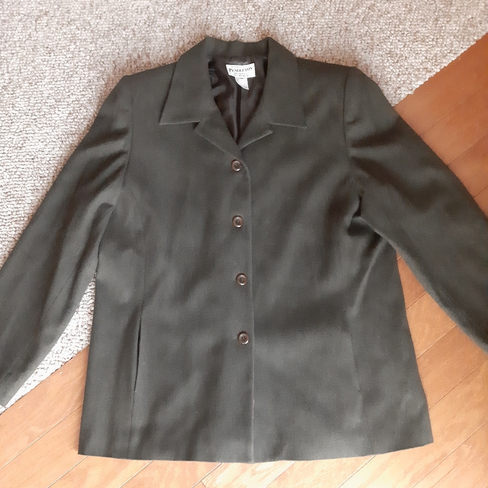 Pendleton 100% Virgin Wool Jacket Size 16 - image 4